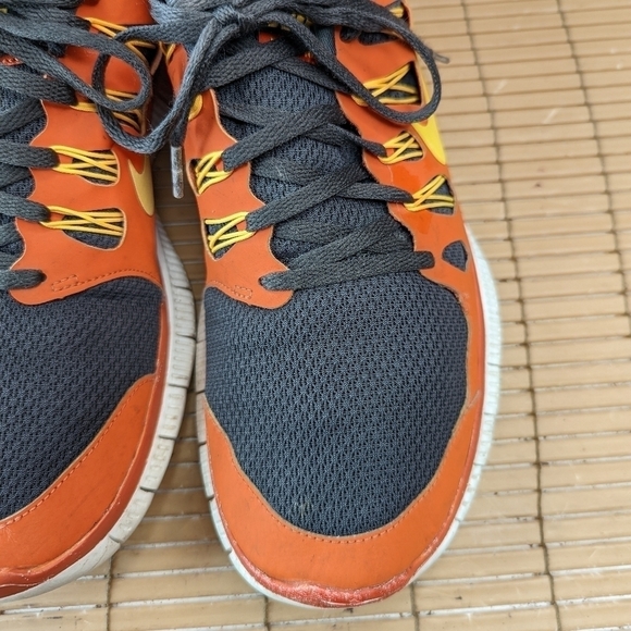 Nike Free 5.0 Men's Running Shoes Very Rare Orange/ Black 579959-088 Size 11.5. - Picture 9 of 11